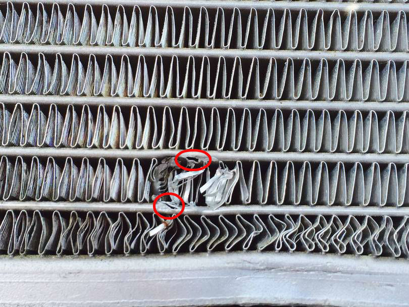Radiator holes