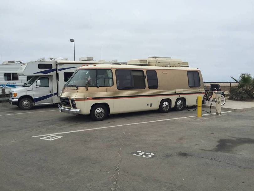 On the beach--sort of