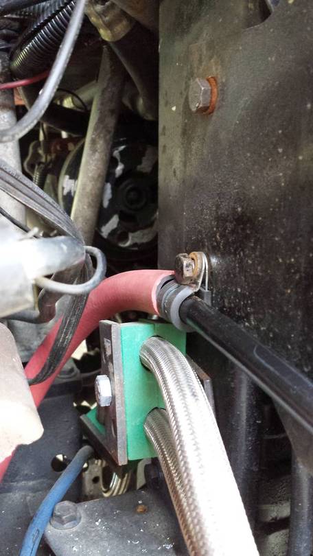 Hydraulic line routing