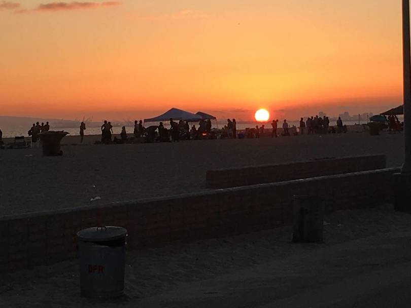 July 4 Camping on the Beach