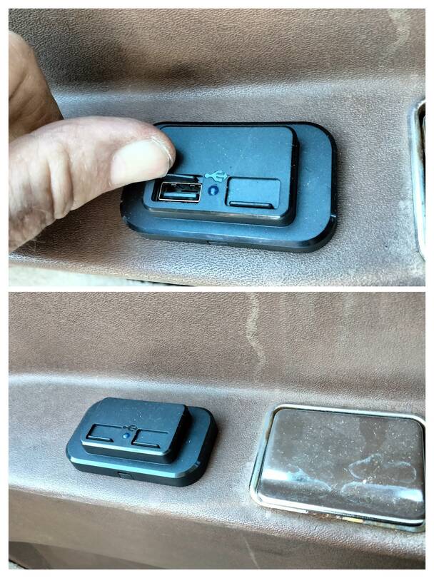 USB Charging Ports Passenger Side