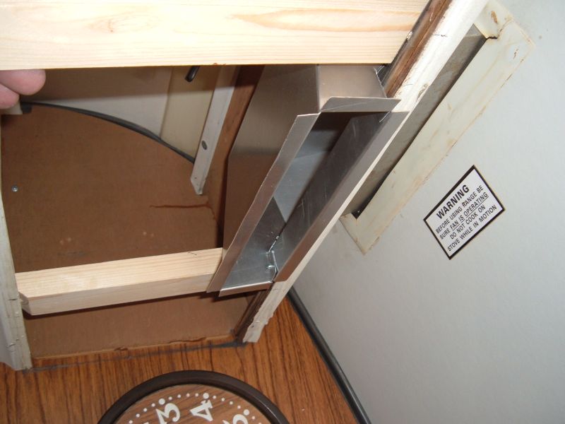 Range Hood Ducting bottom view