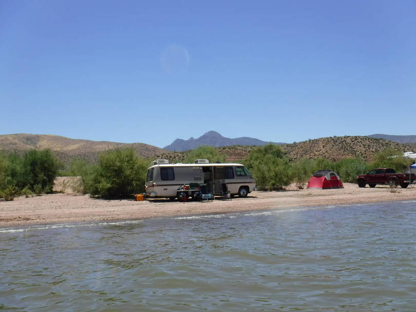 On the Water after a tough ride to get there!