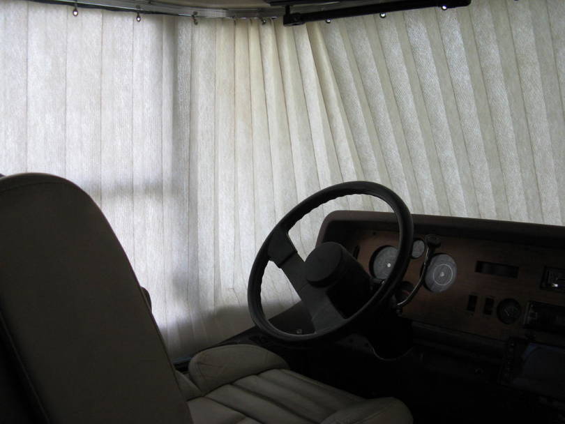 pleated cockpit shades