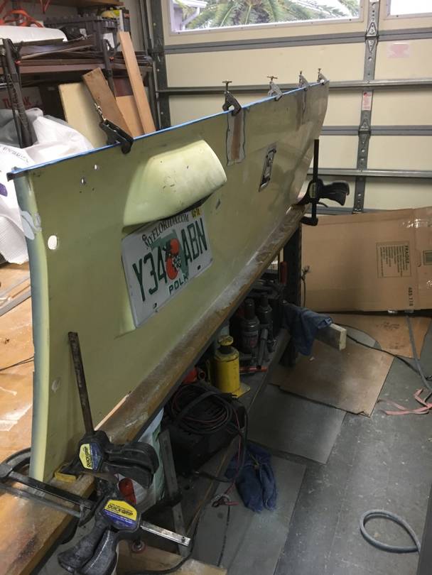 BONDING ALUMINUM FINISH STRIP TO GATE EDGE