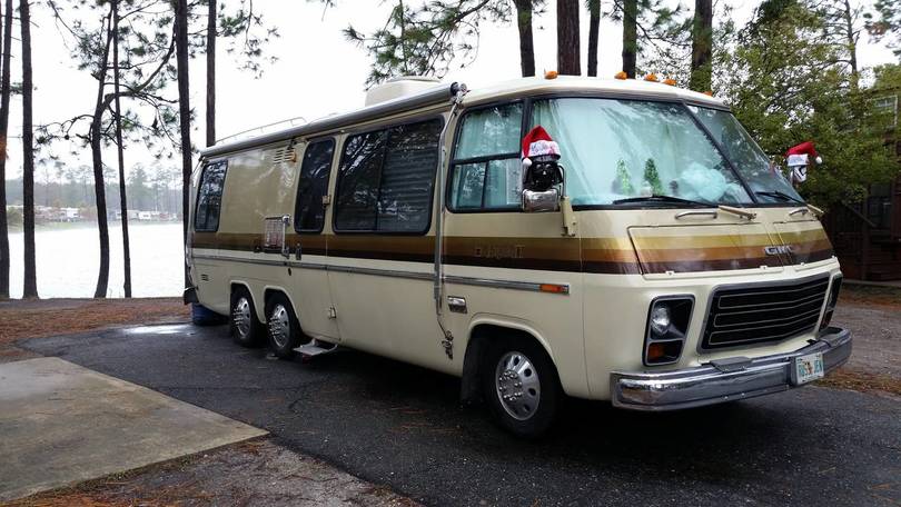 Russell and Jenny's coach "Harry" at the Christmas Rally