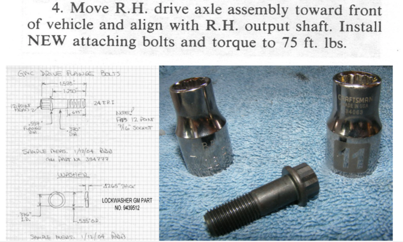 Axle Flange Bolt