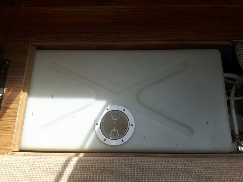 Water Tank under the Passenger side seat cover