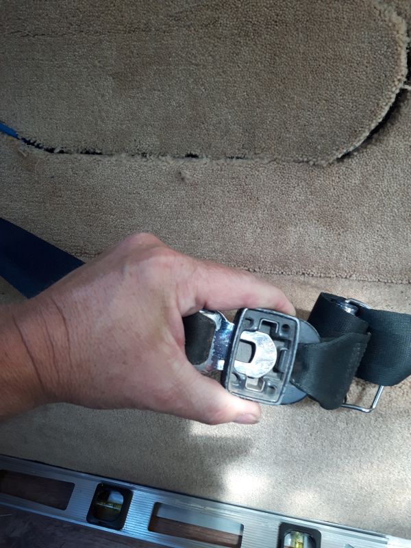 Old Seatbelt Clasp into Buckle