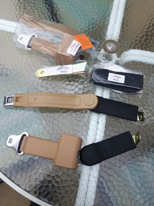 New Seatbelt Parts Arrive for Install