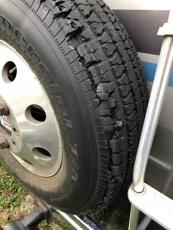 Spare tire damage 1