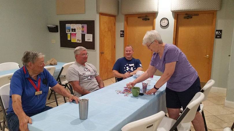 Food and Fellowship at the Rally