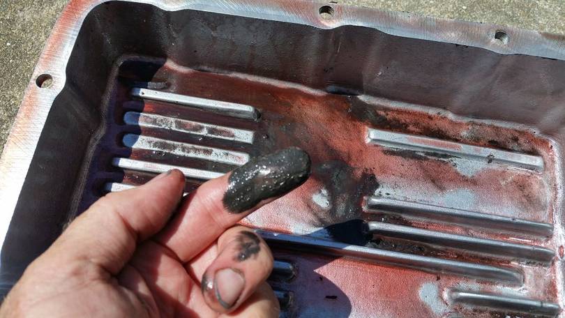 Sludge in the transmission pan