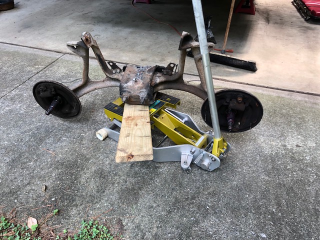 Old bogie frame removed
