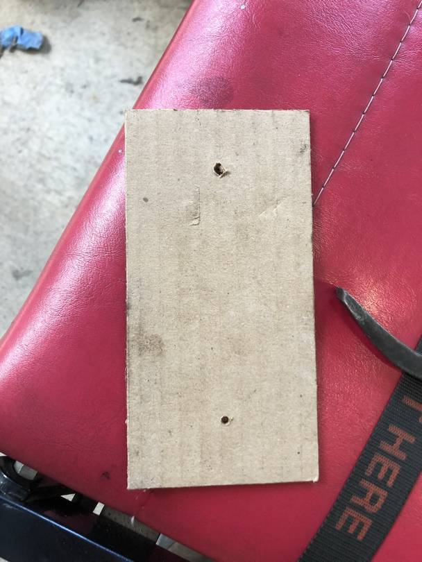 Template for marking B-track holes