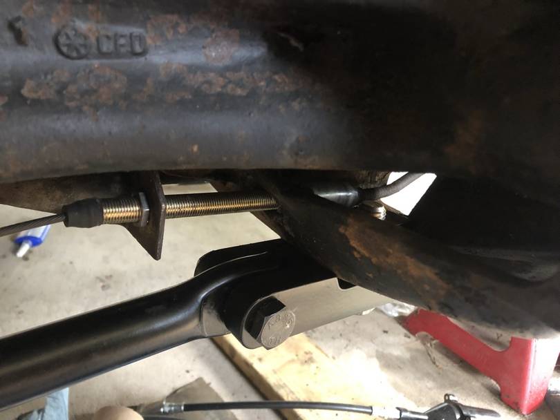 The extender for the park brake sheath
