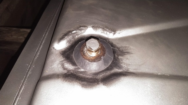 Epoxy at Tank Fitting - Complete