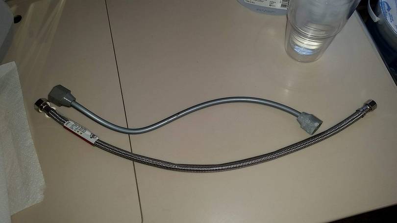 Old and new water lines