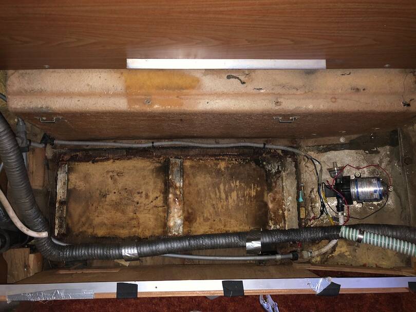 Fresh Water Tank Leak