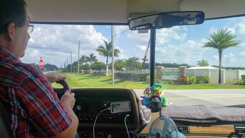 Arriving at Creekside RV Resort