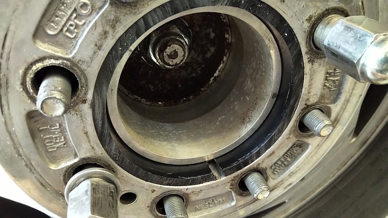 Home-made hub spacers from ABS pipe