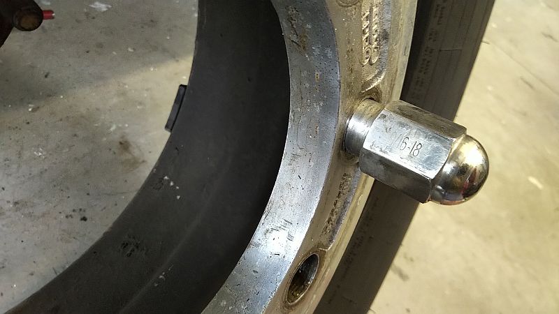 Home-made hub spacers from ABS pipe