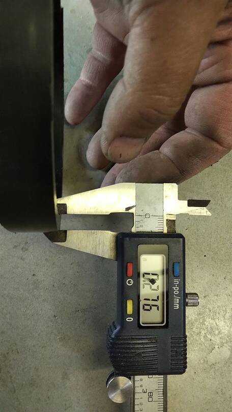 Home-made hub spacers from ABS pipe