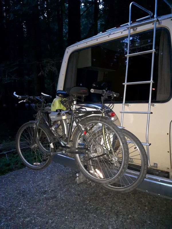 Mounted Bikes on Carrier