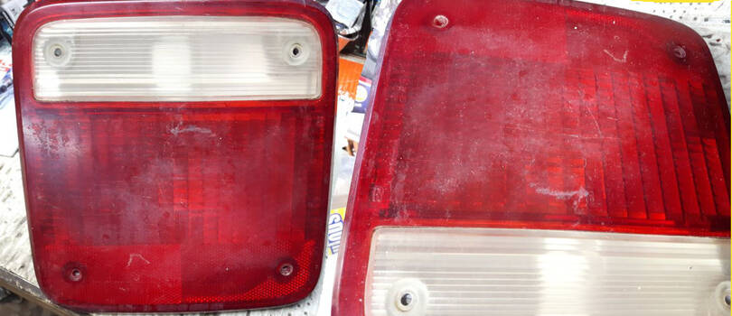 Later Model  GMC Van Tail Light Lenses  Used