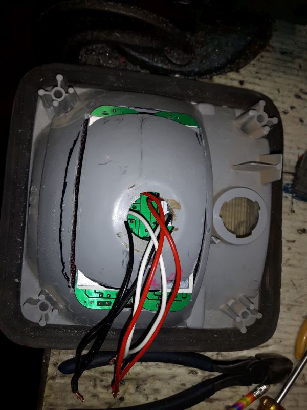 Placing LED Tail Light Cover