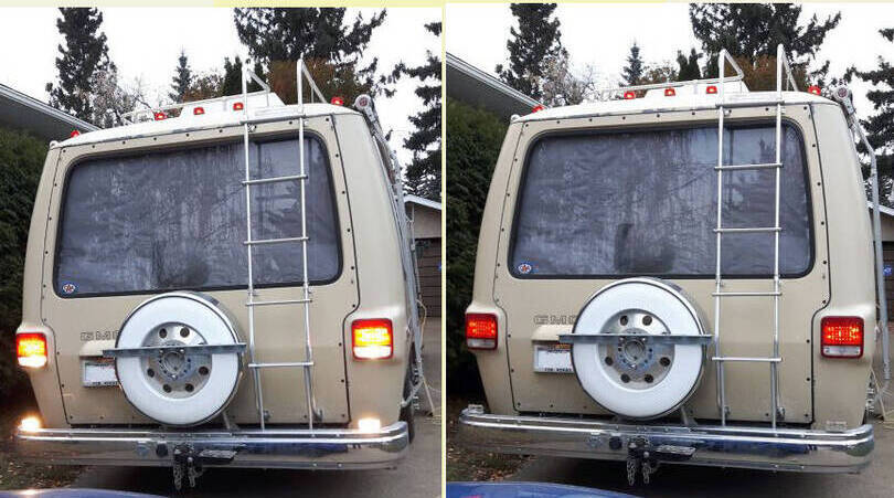 Mounted LED Tail Lights Operation
