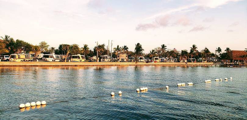 View of the Coaches from the Boat